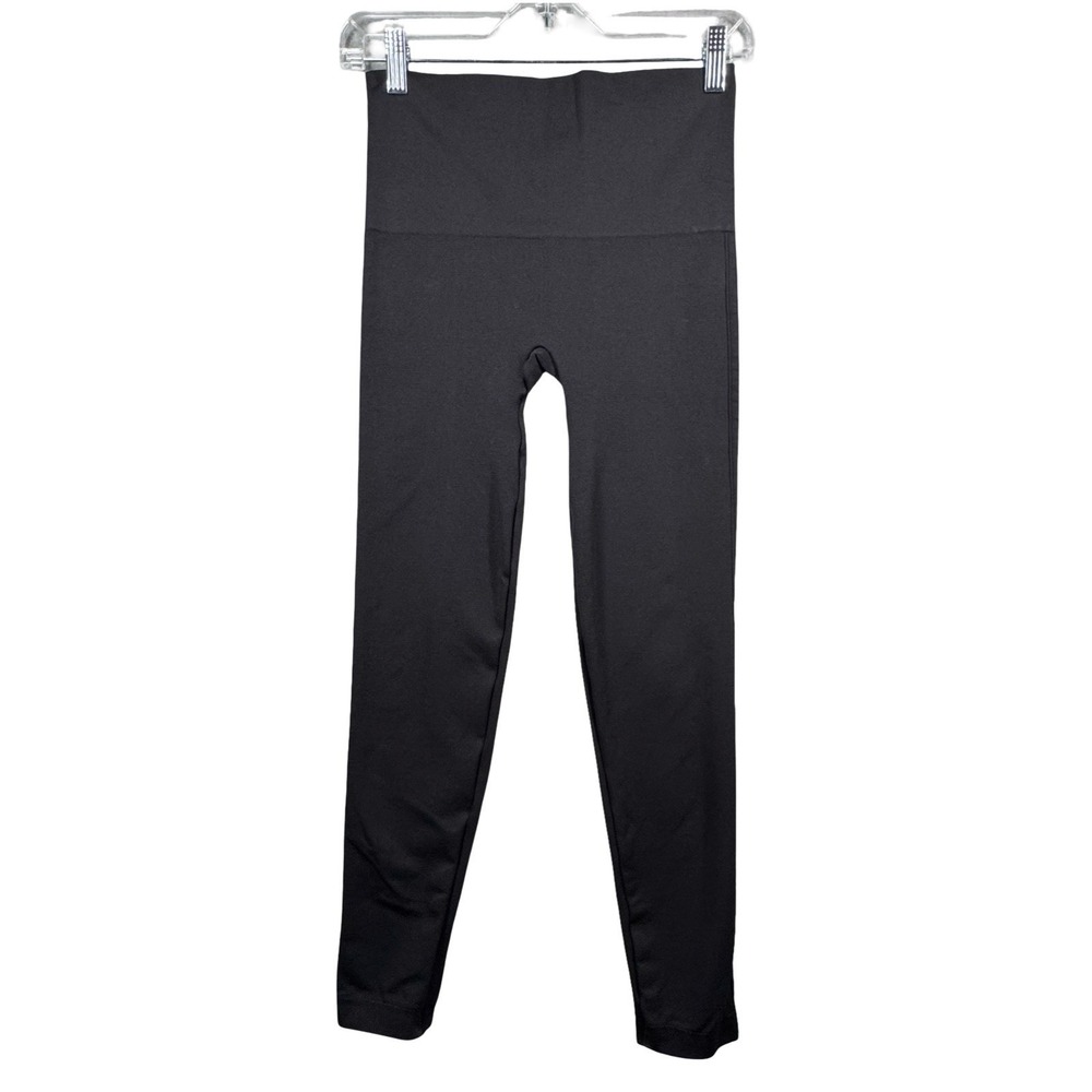 SPANX Look at Me Now Leggings Large Black Seamless Shapewear Shaping Yoga Gym